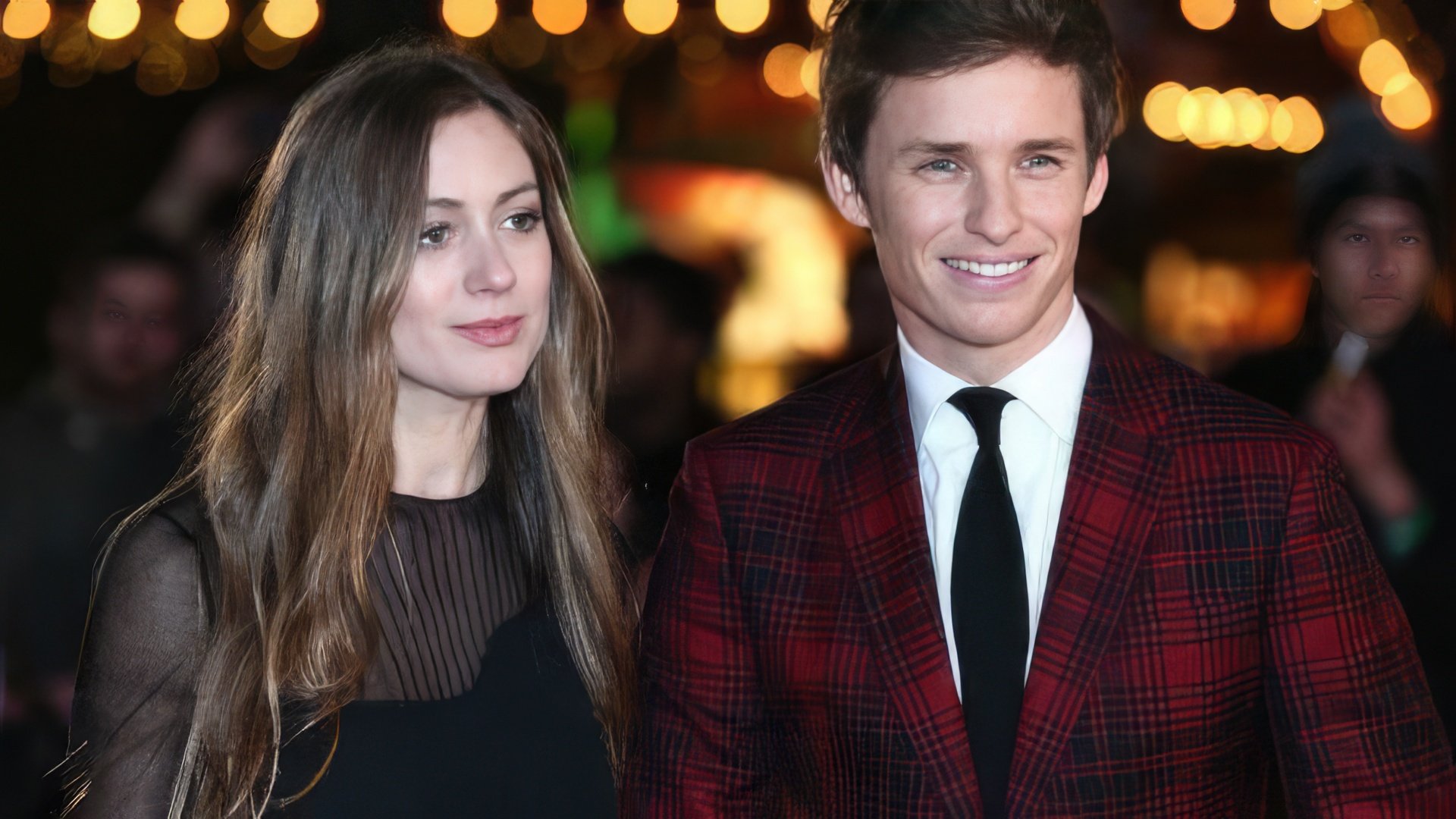 Eddie Redmayne z żoną Hannah