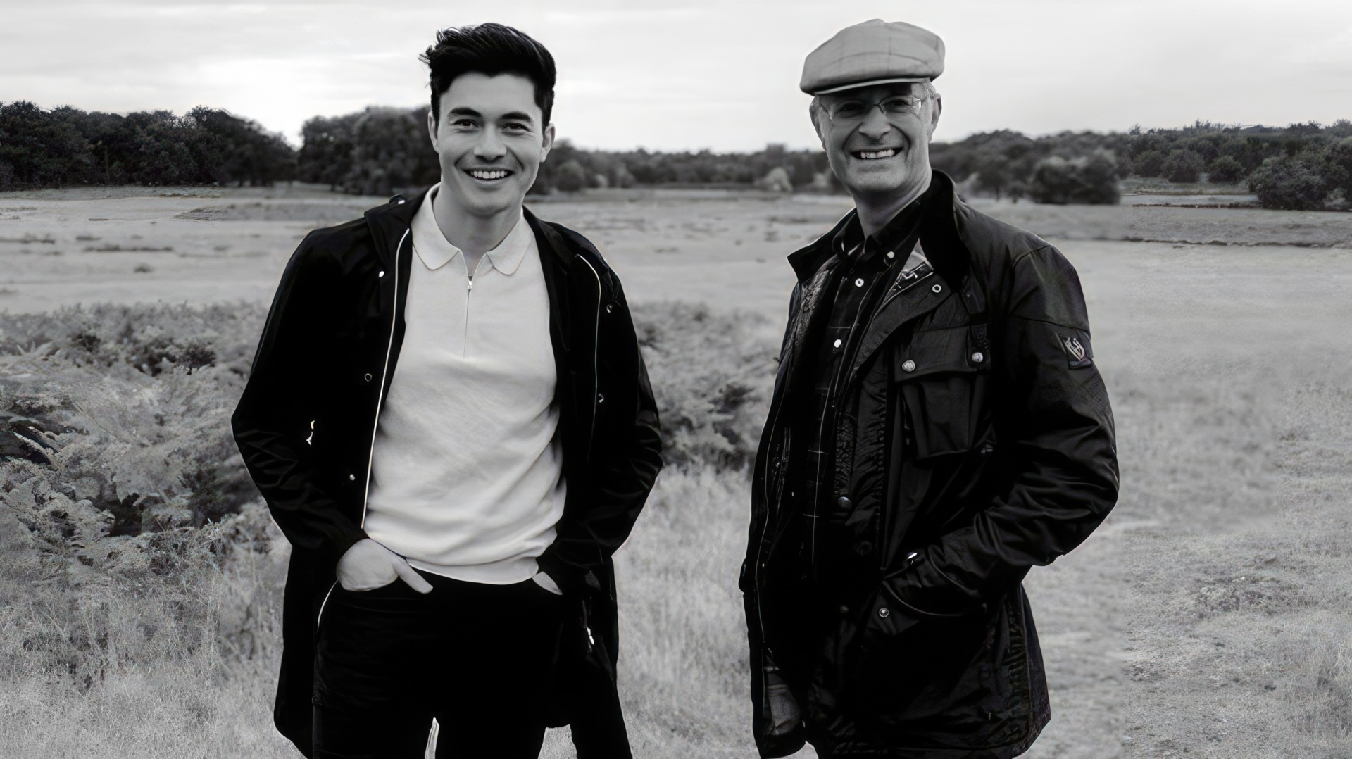 Henry Golding z ojcem