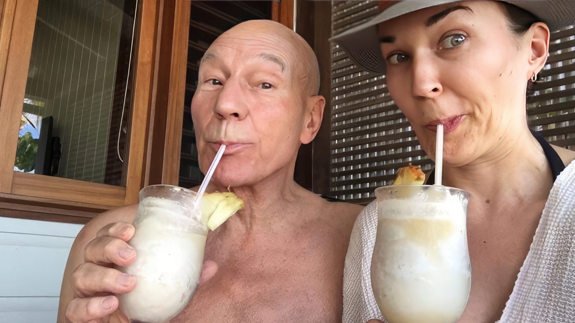 Patrick Stewart i Sunny Ozell