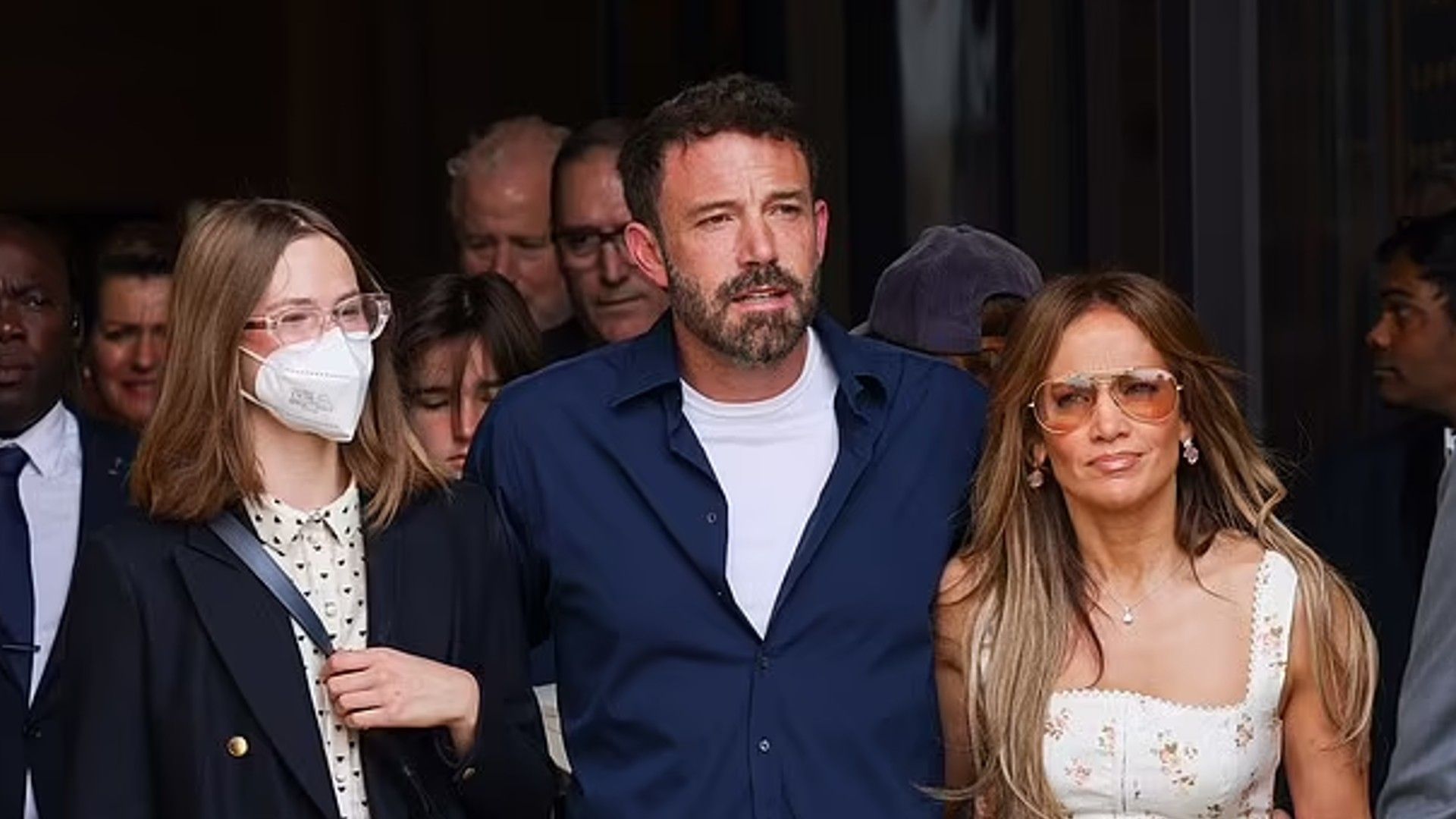 Ben Affleck z Jennifer Lopez i Violet