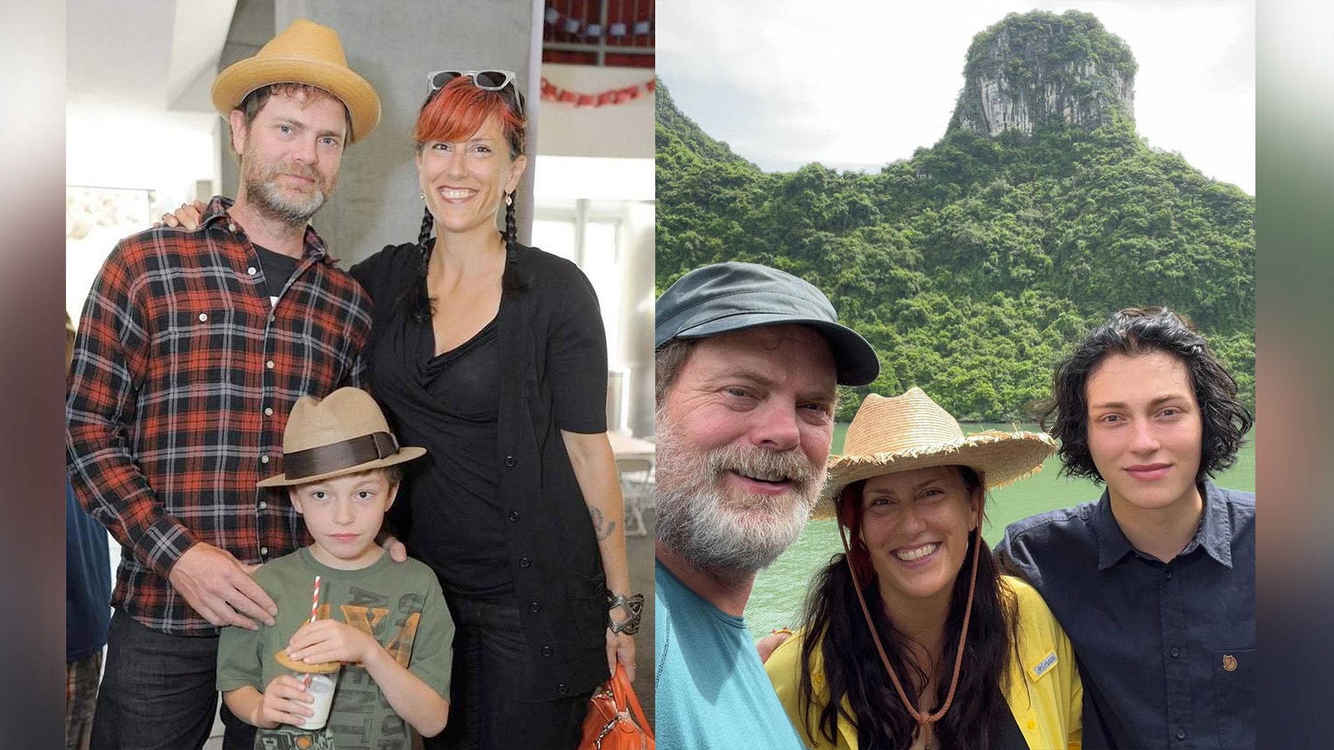 Rainn Wilson, jego żona Holiday Reinhorn i ich syn Walter McKenzie Wilson