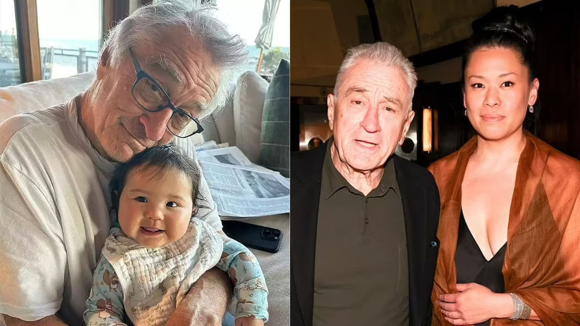 Robert De Niro i Tiffany Chen z córką