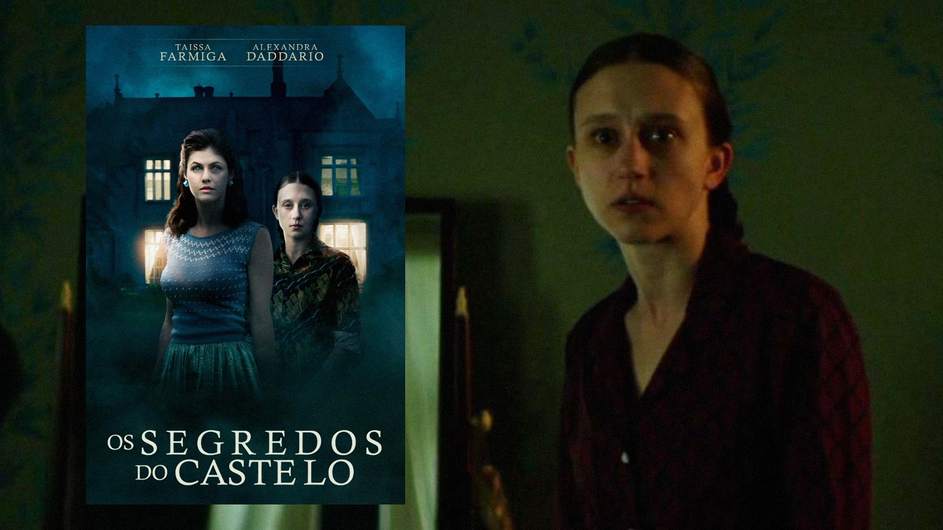 Aktorka Taissa Farmiga patrzy groźnie w bok