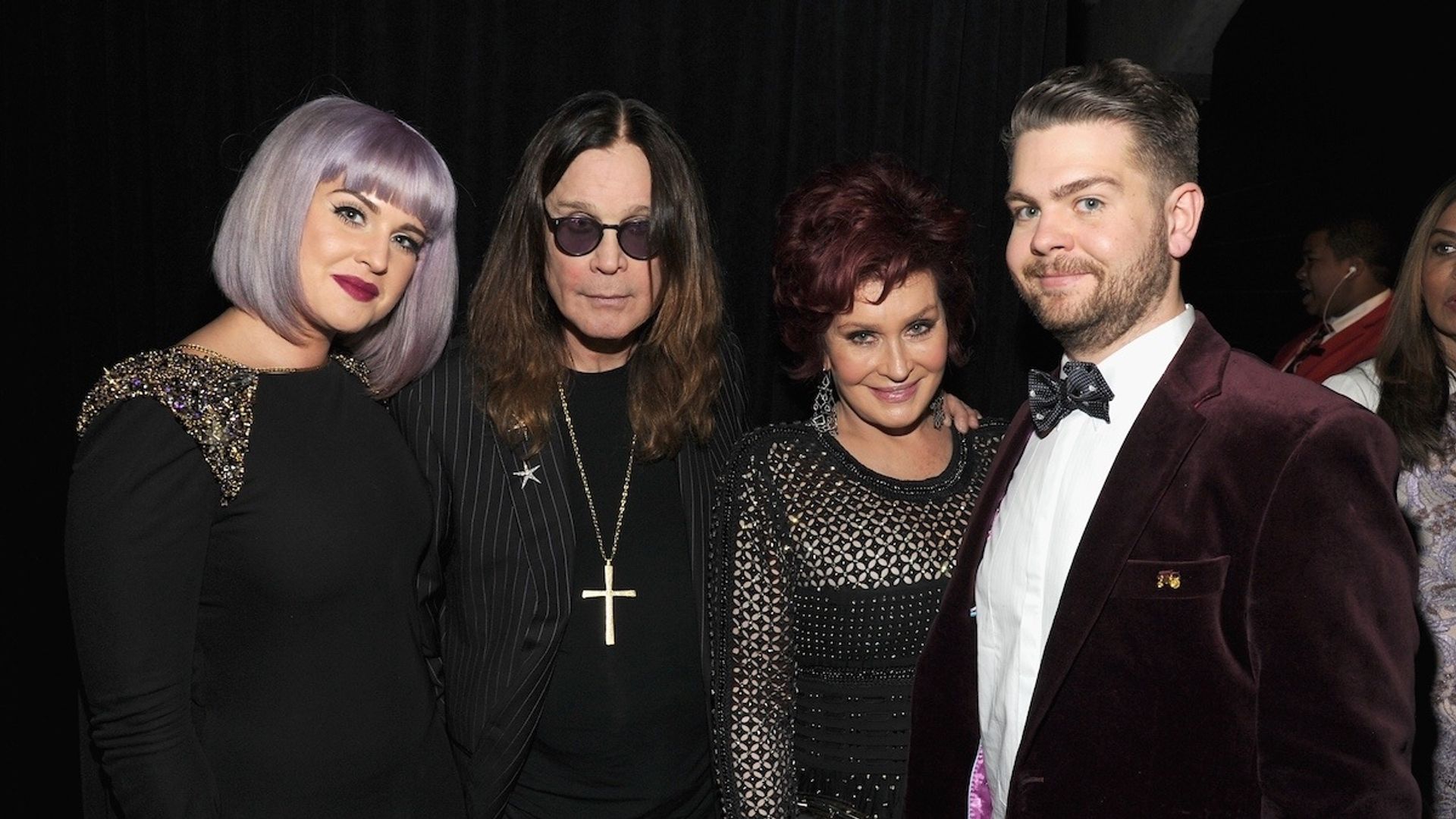 Ozzy Osbourne z żoną i dziećmi