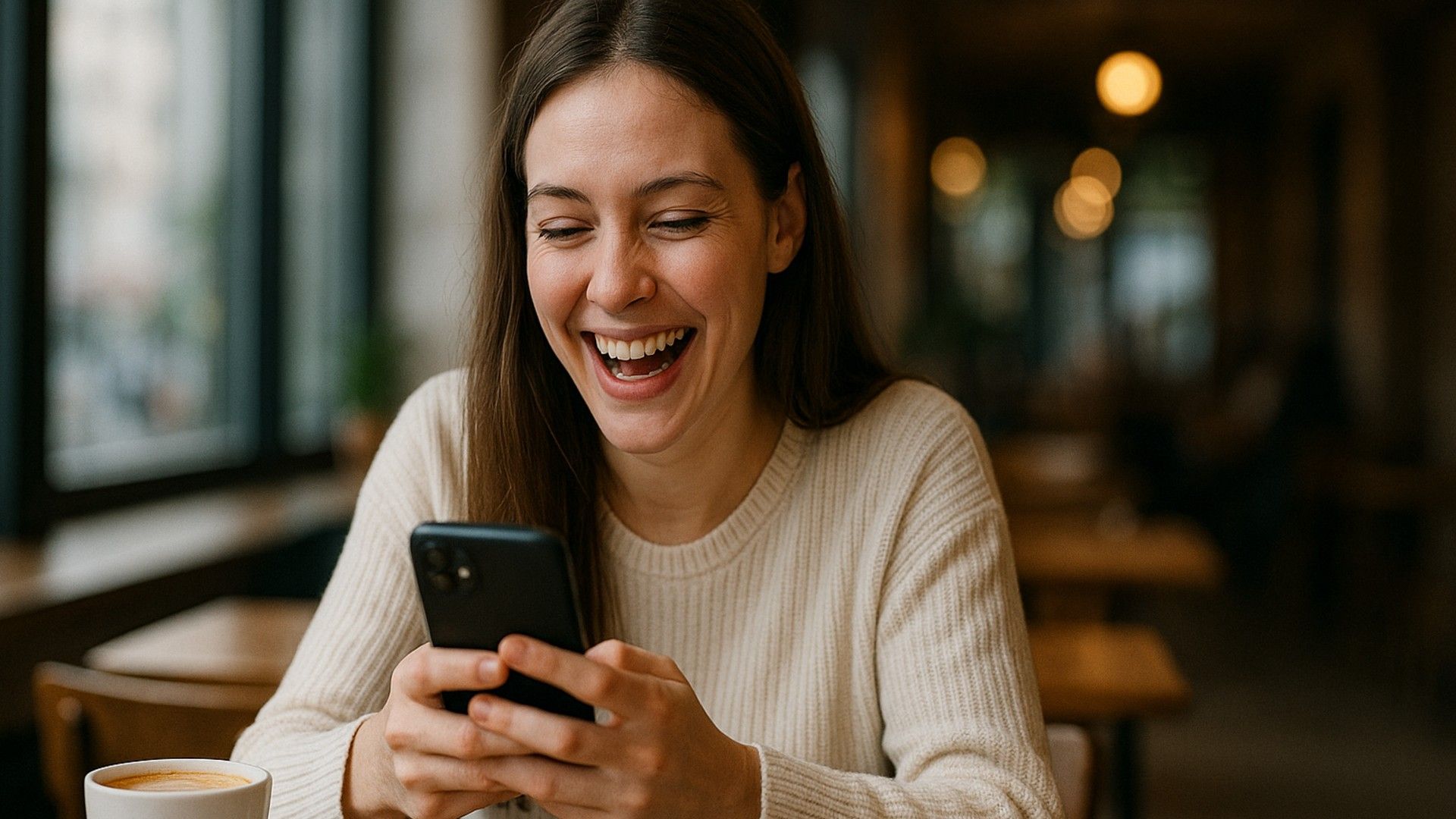Kobieta spod znaku Bliźniąt tęskni za kimś i pisze z nim na messengerze