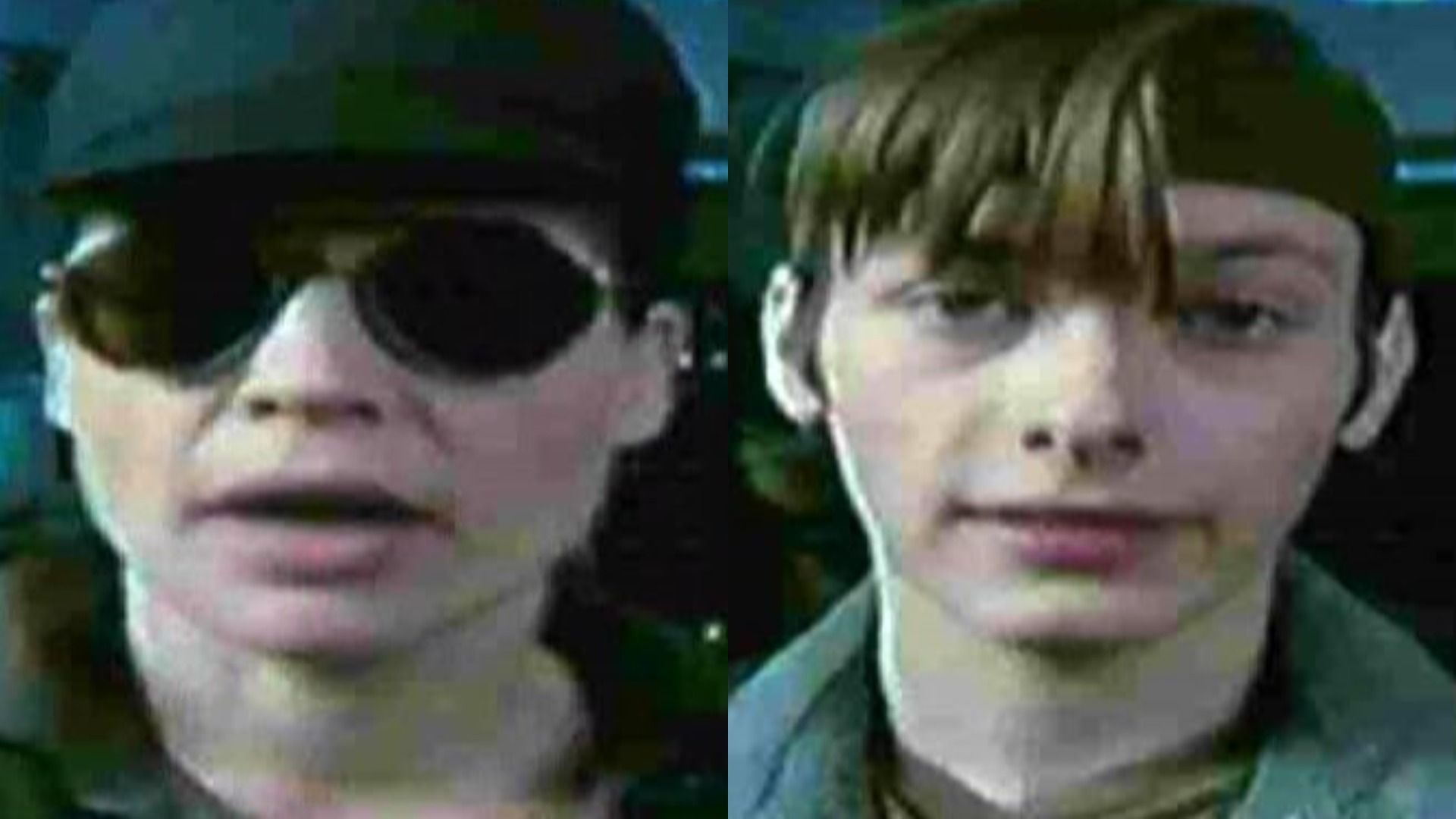 Aktorka Linda Hamilton w okrągłych okularach i czapce, aktor Edward Furlong z opaską na głowie